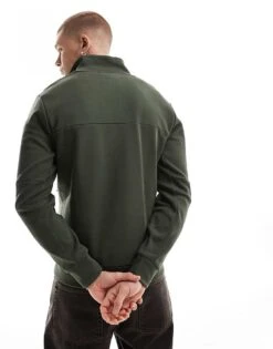 Superdry Tech Loose Half Zip Sweatshirt In Dark Moss Green For Men 10 Superdry Tech Loose Half Zip Sweatshirt In Dark Moss Green For Men -Mens Out Fit Deals 207403430 4