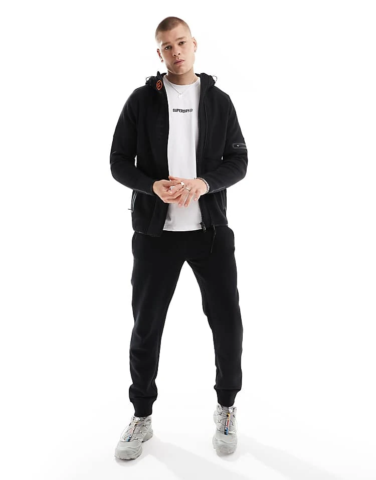 Superdry Essential Logo Joggers In Black For Men 4 Superdry Essential Logo Joggers In Black For Men - Image 2