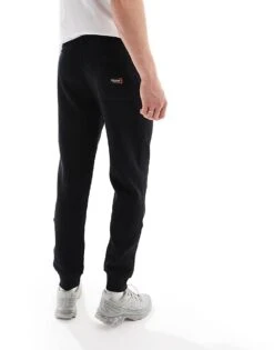 Superdry Essential Logo Joggers In Black For Men 11 Superdry Essential Logo Joggers In Black For Men -Mens Out Fit Deals 207403830 4