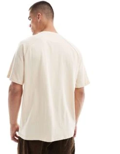 Superdry Tech Relaxed T-shirt In Tapioca Cream Beige For Men -Mens Out Fit Deals 207404294 4