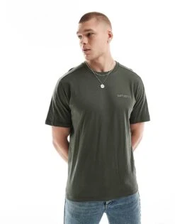 Superdry Tech Relaxed T-shirt In Dark Moss Green For Men