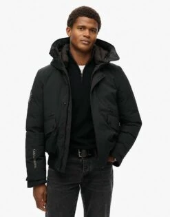 Superdry City Padded Bomber Jacket In Black For Men -Mens Out Fit Deals 207415938 1 black 1