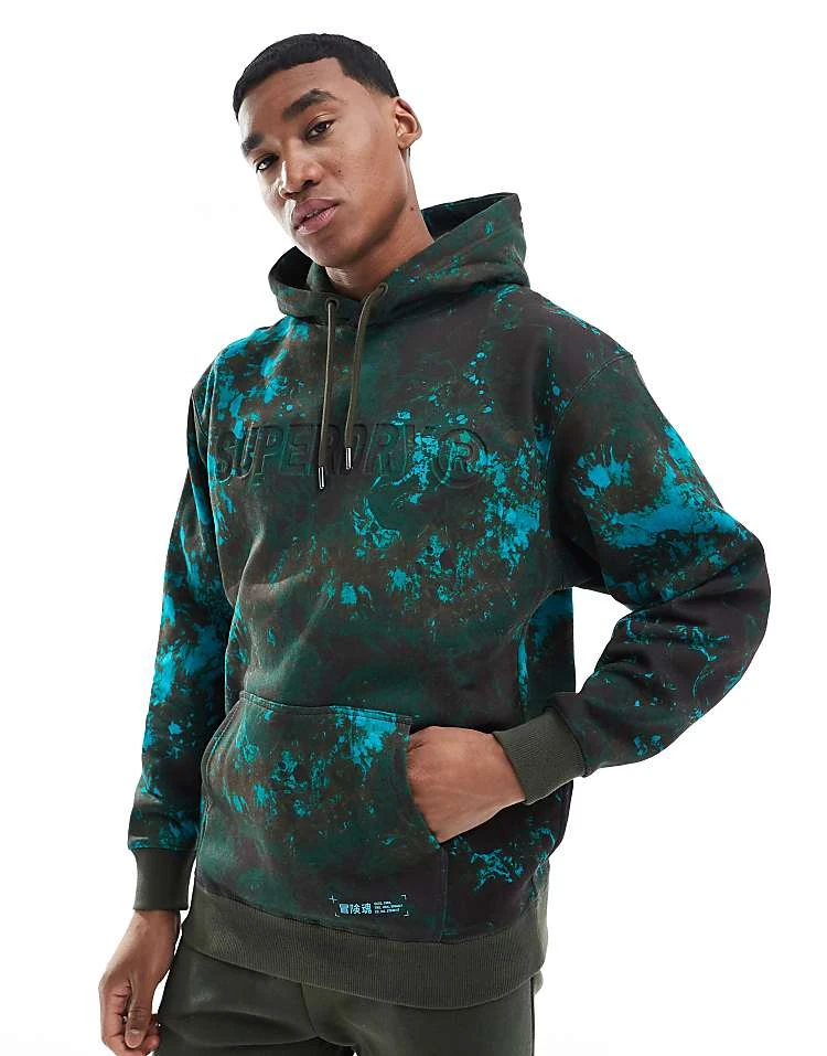 Superdry Utility Camo Logo Loose Hoodie In Bali Marble For Men 7 Superdry Utility Camo Logo Loose Hoodie In Bali Marble For Men - Image 5