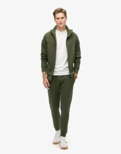 Superdry Tech Loose Track Top In Dark Moss Green For Men -Mens Out Fit Deals 207456218 3