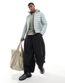 Superdry Hooded Fuji Sport Padded Jacket In Pigeon Grey For Men -Mens Out Fit Deals 207456684 1 pigeongrey 1