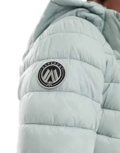 Superdry Hooded Fuji Sport Padded Jacket In Pigeon Grey For Men -Mens Out Fit Deals 207456684 3