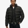 Superdry Sports Puffer Jacket In Black For Men -Mens Out Fit Deals 207470011 1 black