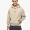 Superdry Micro Logo Graphic Loose Hoodie In Chateau Gray For Men -Mens Out Fit Deals 207470069 1 chateaugray