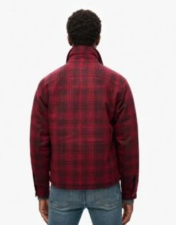 Superdry Surplus Wool Check Zip Through Overshirt In Haze Scarlett Ombre For Men 9 Superdry Surplus Wool Check Zip Through Overshirt In Haze Scarlett Ombre For Men -Mens Out Fit Deals 207649967 3