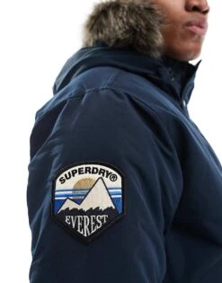 Superdry Everest Faux Fur Bomber Jacket In Eclipse Navy For Men 9 Superdry Everest Faux Fur Bomber Jacket In Eclipse Navy For Men -Mens Out Fit Deals 207650202 3
