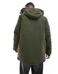 Superdry City Padded Parka Jacket In Army Khaki For Men -Mens Out Fit Deals 207650326 4