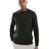 Superdry Merchant Textured Crew Jumper In Olive For Men -Mens Out Fit Deals 207650804 1 olive