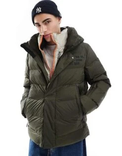 Superdry Hooded Microfibre Sport Puffer Jacket In Army Khaki For Men 11 Superdry Hooded Microfibre Sport Puffer Jacket In Army Khaki For Men -Mens Out Fit Deals 207702900 1 armykhaki 1