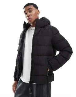 Superdry Hooded Sports Puffer Jacket In Black For Men 11 Superdry Hooded Sports Puffer Jacket In Black For Men -Mens Out Fit Deals 207702937 1 black 1