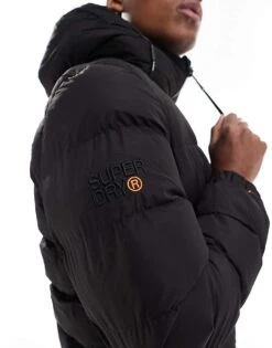 Superdry Hooded Sports Puffer Jacket In Black For Men 10 Superdry Hooded Sports Puffer Jacket In Black For Men -Mens Out Fit Deals 207702937 4