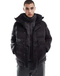 Superdry Ski Sport Puffer Jacket In Black For Men -Mens Out Fit Deals 207702951 3