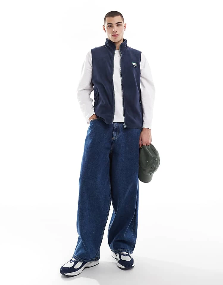 Superdry Active Fleece Gilet In Lauren Navy For Men 7 Superdry Active Fleece Gilet In Lauren Navy For Men - Image 5