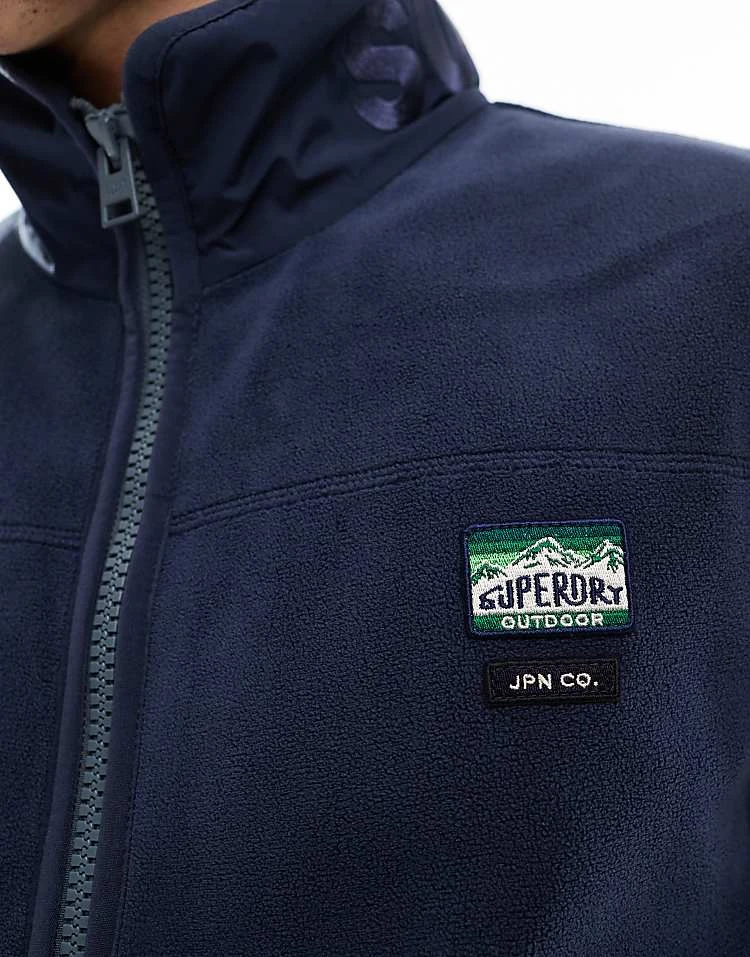 Superdry Active Fleece Gilet In Lauren Navy For Men 6 Superdry Active Fleece Gilet In Lauren Navy For Men - Image 4