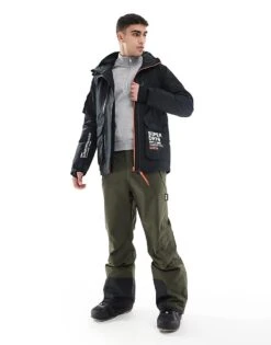 Superdry Ski Ultimate Rescue Jacket In Black For Men -Mens Out Fit Deals 207733934 3
