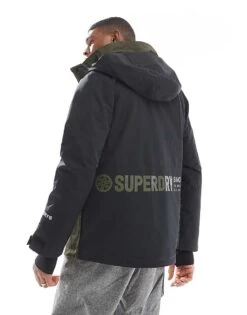 Superdry Ski Freestyle Core Jacket In Army Khaki For Men -Mens Out Fit Deals 207778618 4