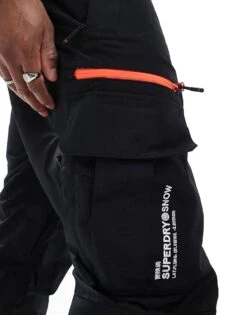 Superdry Ski Ultimate Rescue Trousers In Black For Men -Mens Out Fit Deals 207778656 4