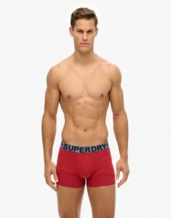 Superdry Cotton Boxer Triple Pack In Red For Men -Mens Out Fit Deals 207862975 3