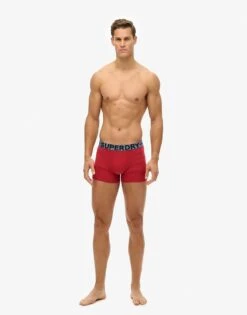Superdry Cotton Boxer Triple Pack In Red For Men -Mens Out Fit Deals 207862975 4