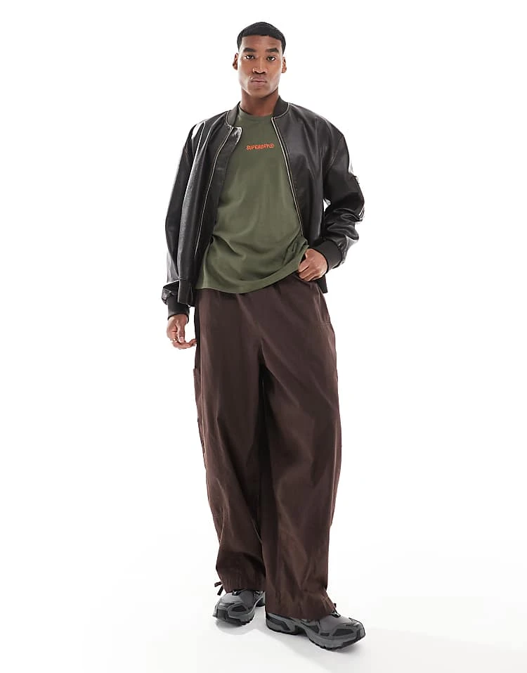 Superdry Micro Logo Graphic Loose T-shirt In Army Khaki For Men 5 Superdry Micro Logo Graphic Loose T-shirt In Army Khaki For Men - Image 3