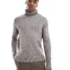 Superdry Brushed Roll Neck Jumper In Grey Quartz For Men -Mens Out Fit Deals 207961134 1 greyquartz