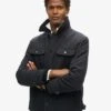 Superdry Merchant Wool Chore Jacket In Navy Herringbone For Men -Mens Out Fit Deals 208041594 1 navyherringbone