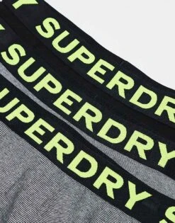 Superdry Boxer Triple Pack In Khaki Stripe/khaki Grit/black For Men -Mens Out Fit Deals 208097262 3