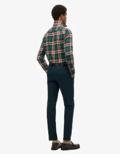 Superdry Slim Tapered Stretch Chino Trousers In Eclipse Navy For Men -Mens Out Fit Deals 208278364 3