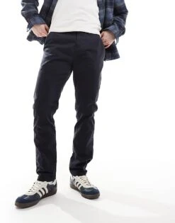Superdry International Chino Pants In Eclipse Navy For Men