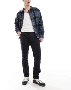 Superdry International Chino Pants In Eclipse Navy For Men -Mens Out Fit Deals 208278595 3