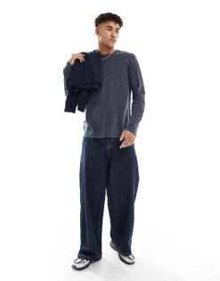 Superdry Classic Essential Top In Washed Eclipse Navy For Men 11 Superdry Classic Essential Top In Washed Eclipse Navy For Men -Mens Out Fit Deals 208279428 1 washedeclipsenavy 1