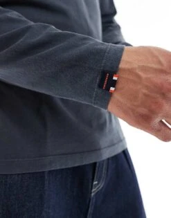 Superdry Classic Essential Top In Washed Eclipse Navy For Men 9 Superdry Classic Essential Top In Washed Eclipse Navy For Men -Mens Out Fit Deals 208279428 3