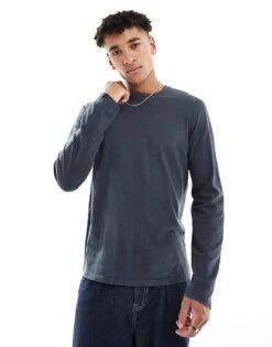 Superdry Classic Essential Top In Washed Eclipse Navy For Men 10 Superdry Classic Essential Top In Washed Eclipse Navy For Men -Mens Out Fit Deals 208279428 4