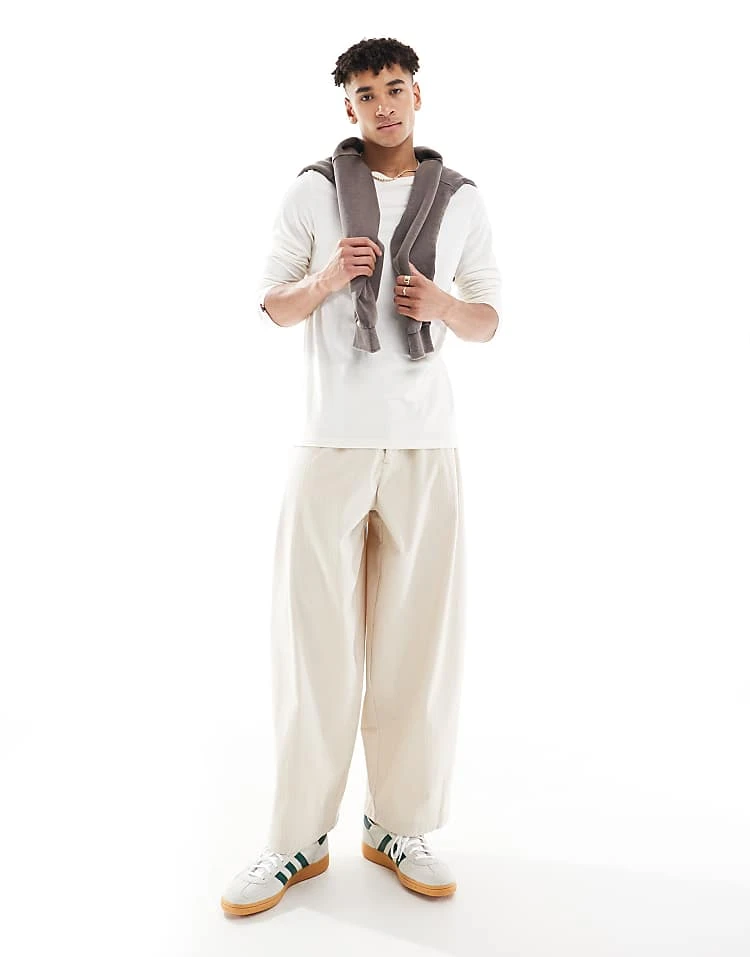 Superdry Classic Essential Top In Bone White For Men 4 Superdry Classic Essential Top In Bone White For Men - Image 2