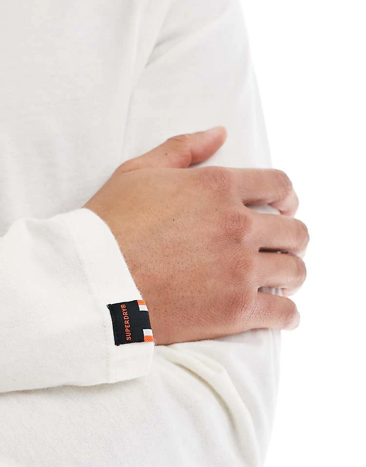 Superdry Classic Essential Top In Bone White For Men 5 Superdry Classic Essential Top In Bone White For Men - Image 3