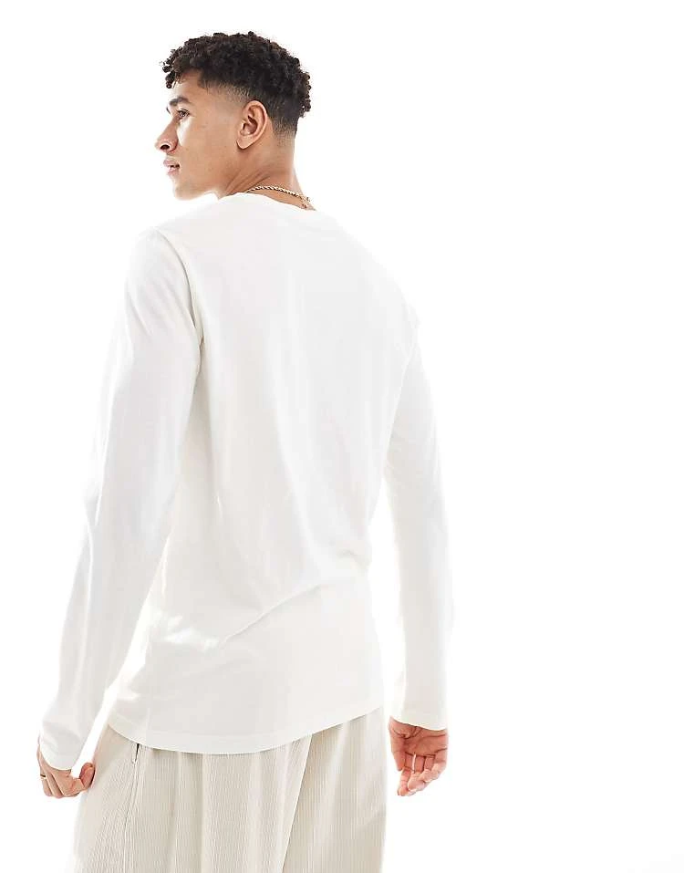 Superdry Classic Essential Top In Bone White For Men 6 Superdry Classic Essential Top In Bone White For Men - Image 4