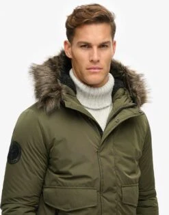 Superdry Everest Bomber Jacket In Army Khaki For Men -Mens Out Fit Deals 208279490 3