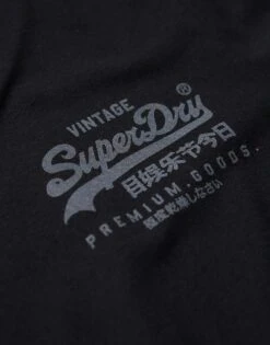 Superdry Vintage Logo Heritage Chest T-shirt In Nero Black Marl For Men -Mens Out Fit Deals 208279513 4