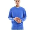 Superdry Essential Logo Crew Sweatshirt In Chambray Blue For Men