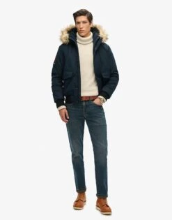 Superdry Everest Bomber Jacket In Eclipse Navy For Men -Mens Out Fit Deals 208279537 2