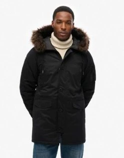 Superdry Original & Vintage Parka Coat In Black For Men -Mens Out Fit Deals 208279569 1 black 1
