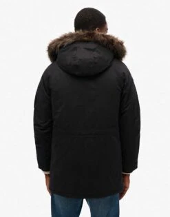 Superdry Original & Vintage Parka Coat In Black For Men -Mens Out Fit Deals 208279569 4
