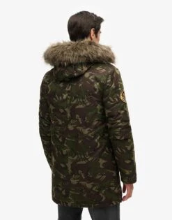 Superdry Everest Parka Coat In Marl Camo For Men -Mens Out Fit Deals 208279579 4