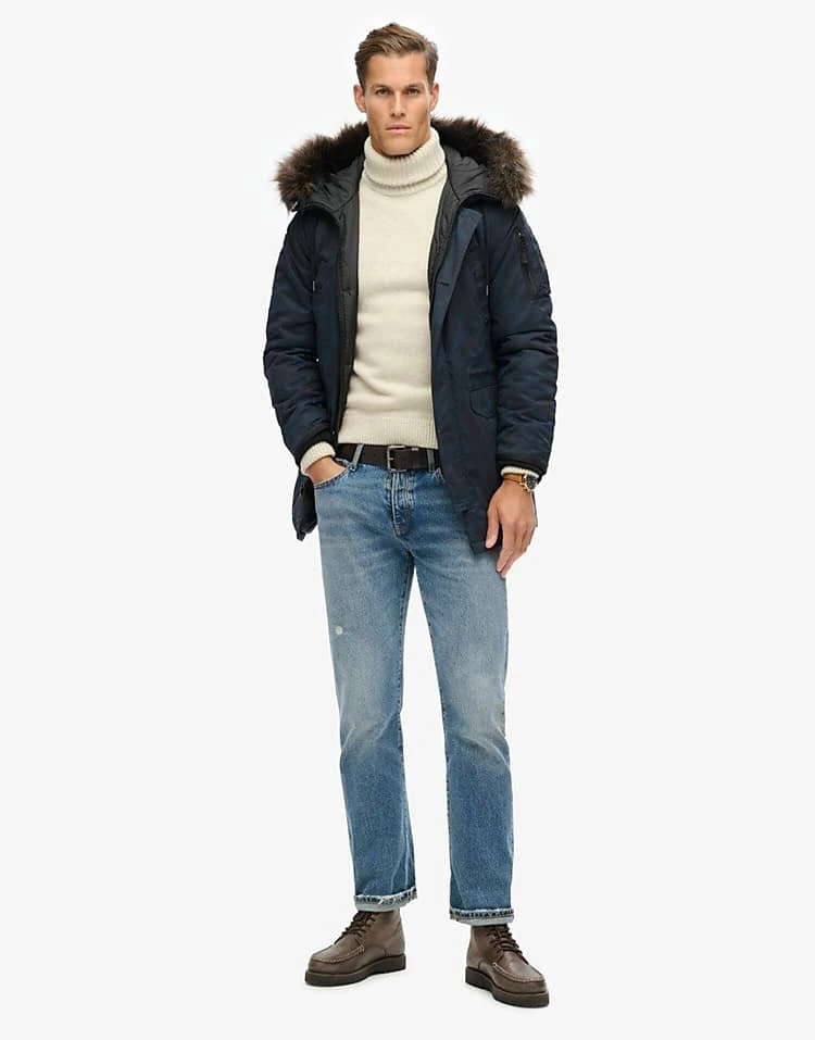 Superdry Original & Vintage Parka Coat In Midnight Camo For Men 4 Superdry Original & Vintage Parka Coat In Midnight Camo For Men - Image 2