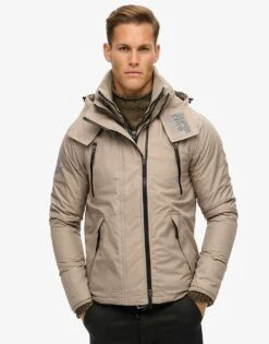 Superdry Hooded Mountain Sd Windbreaker Jacket In Deep Beige Slub For Men 8 Superdry Hooded Mountain Sd Windbreaker Jacket In Deep Beige Slub For Men -Mens Out Fit Deals 208279614 2
