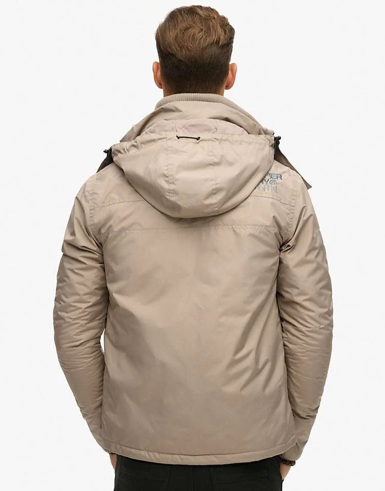 Superdry Hooded Mountain Sd Windbreaker Jacket In Deep Beige Slub For Men 6 Superdry Hooded Mountain Sd Windbreaker Jacket In Deep Beige Slub For Men - Image 4